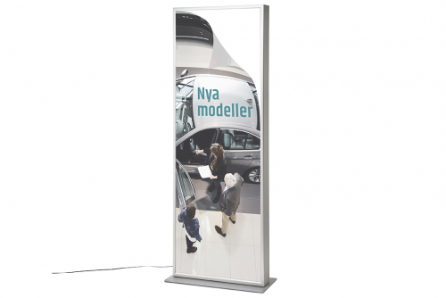 Poster-set till dubbelsidig ljusskylt LED