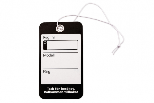 Nyckelmärkning standard svart