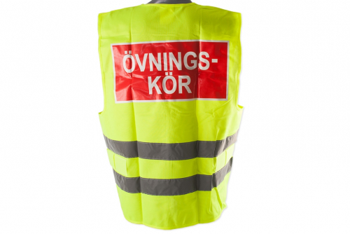 Reflexväst övningskör röd