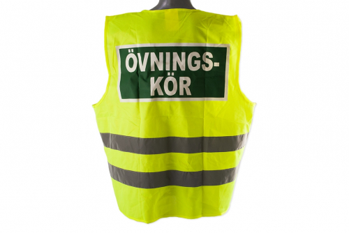Reflexväst övningskör grön