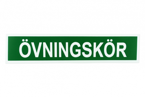 Övningskör grön magnet premium