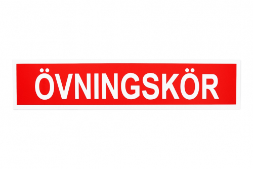 Övningskör röd magnet standard