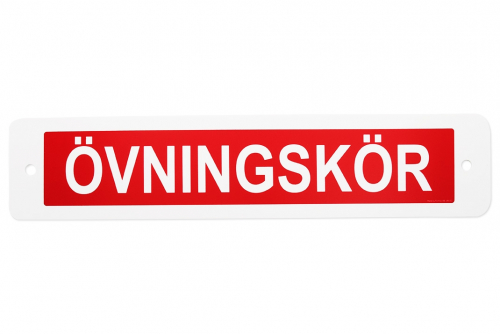 Övningskör röd sugpropp