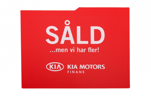 Bildisplay röd, 1-färgstryck, 2-sidor