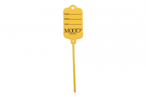 Keytag gul, eget tryck 1-sida