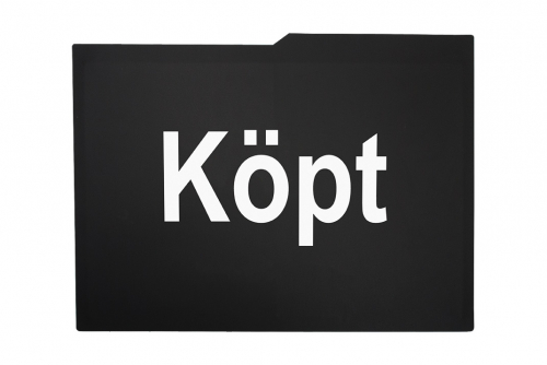 Bildisplay svart, 1-färgstryck, 2-sidor