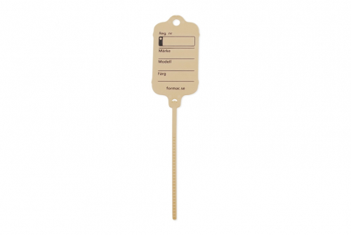 Keytag standard beige