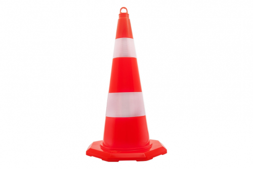 Trafikkon röd reflex stor