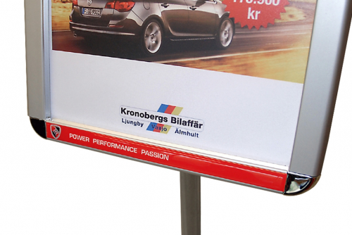 Domedekal, displayställ A4