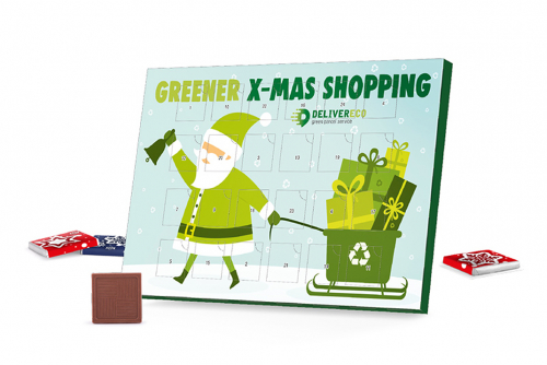 Adventskalender 100% kartong, med tryck