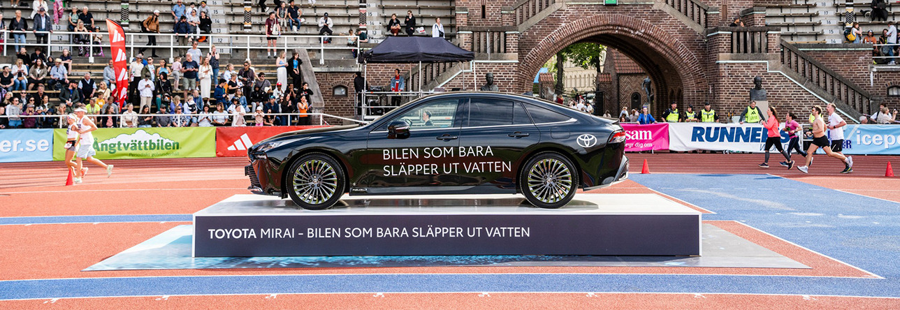Formacs fordonsdekor under Stockholm Marathon